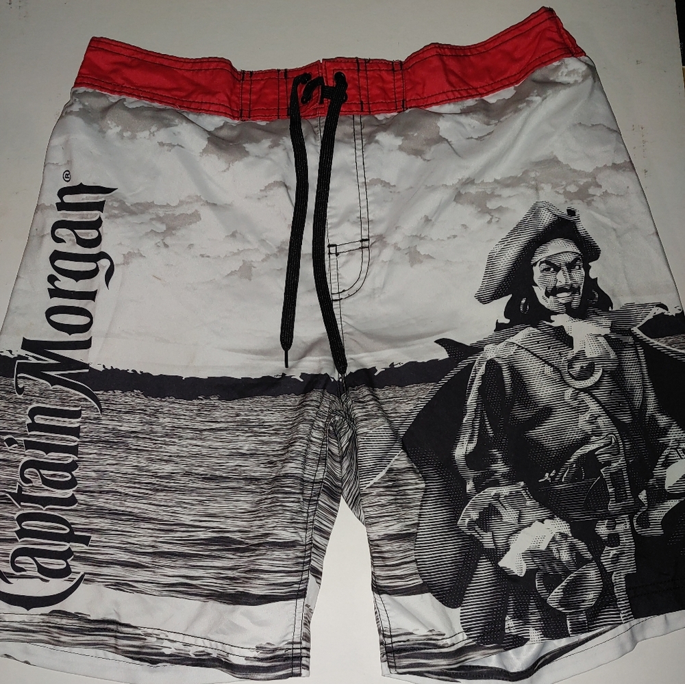 Captain Morgan Swim Board Shorts Mens Large Preowned
